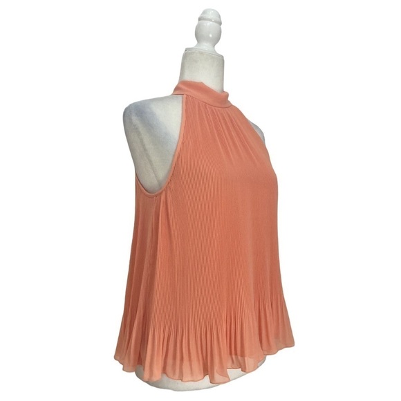 Veronica Beard Alexa Plisse’ Halter Top Pleated Blouse NWOT - Picture 3 of 16